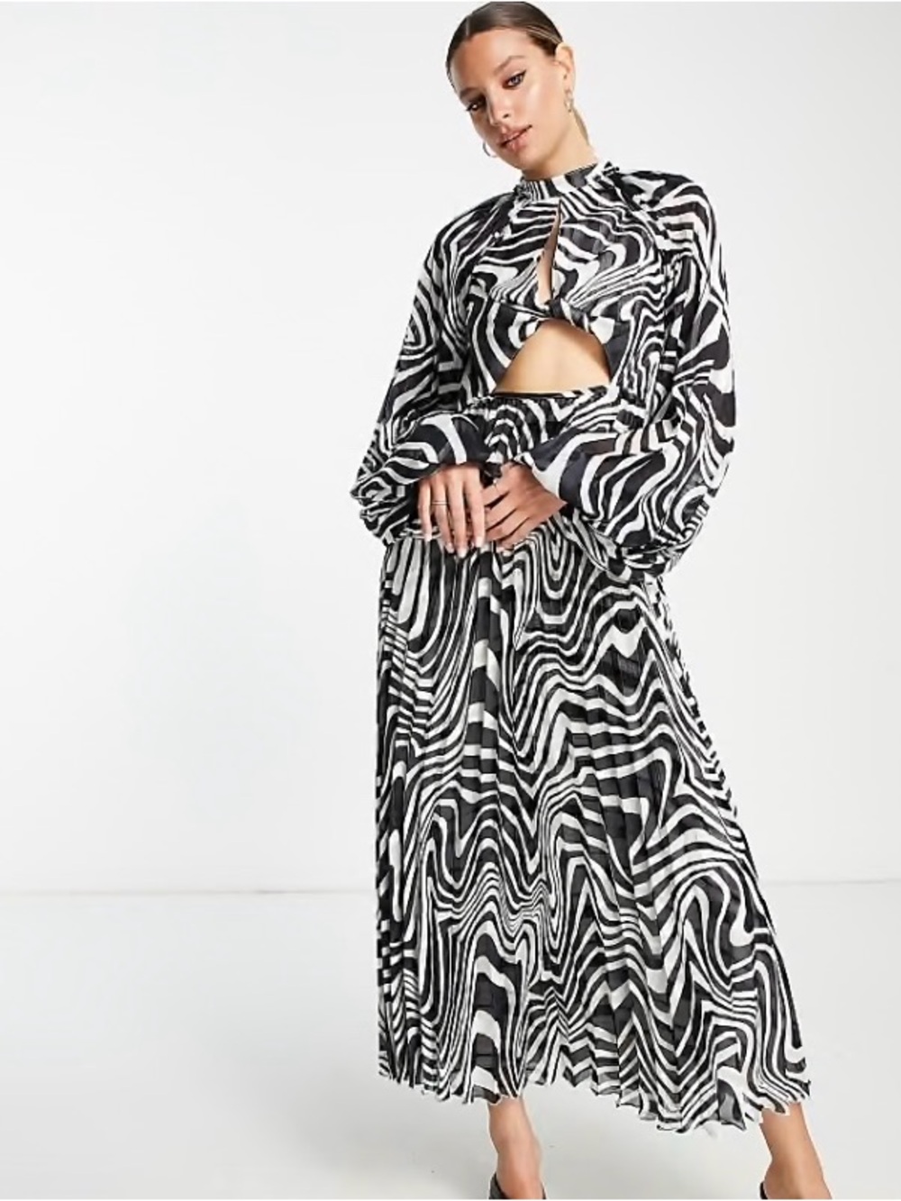 ASOS DESIGN Tall Knot Tie Front Maxi Dress
